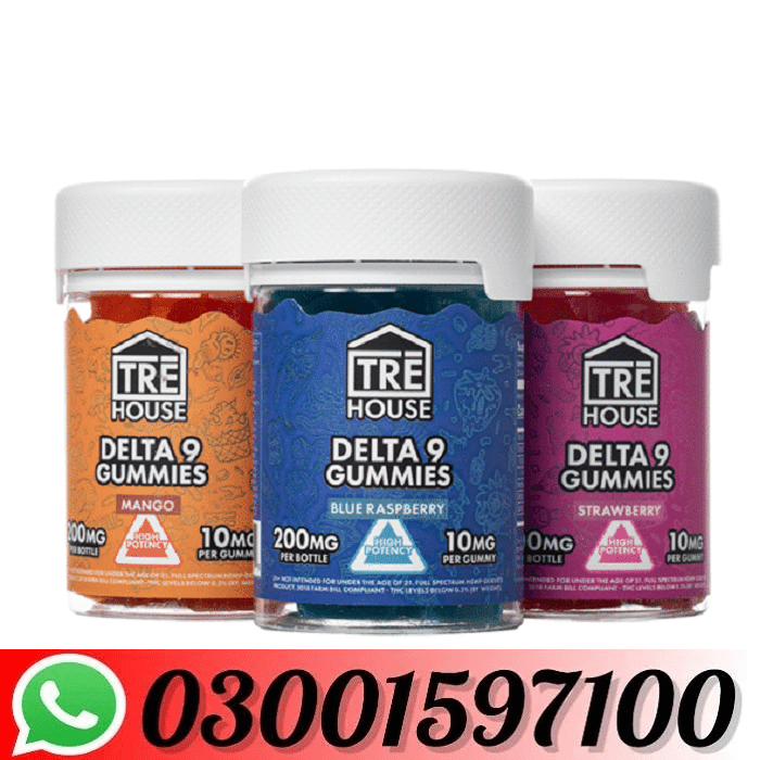 Tre House Delta 9 THC Gummies 200mg In Sargodha=03001597100